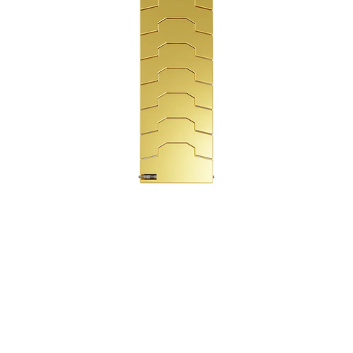 Steel Iron Strap, laid flat, separate parts, top and underside view