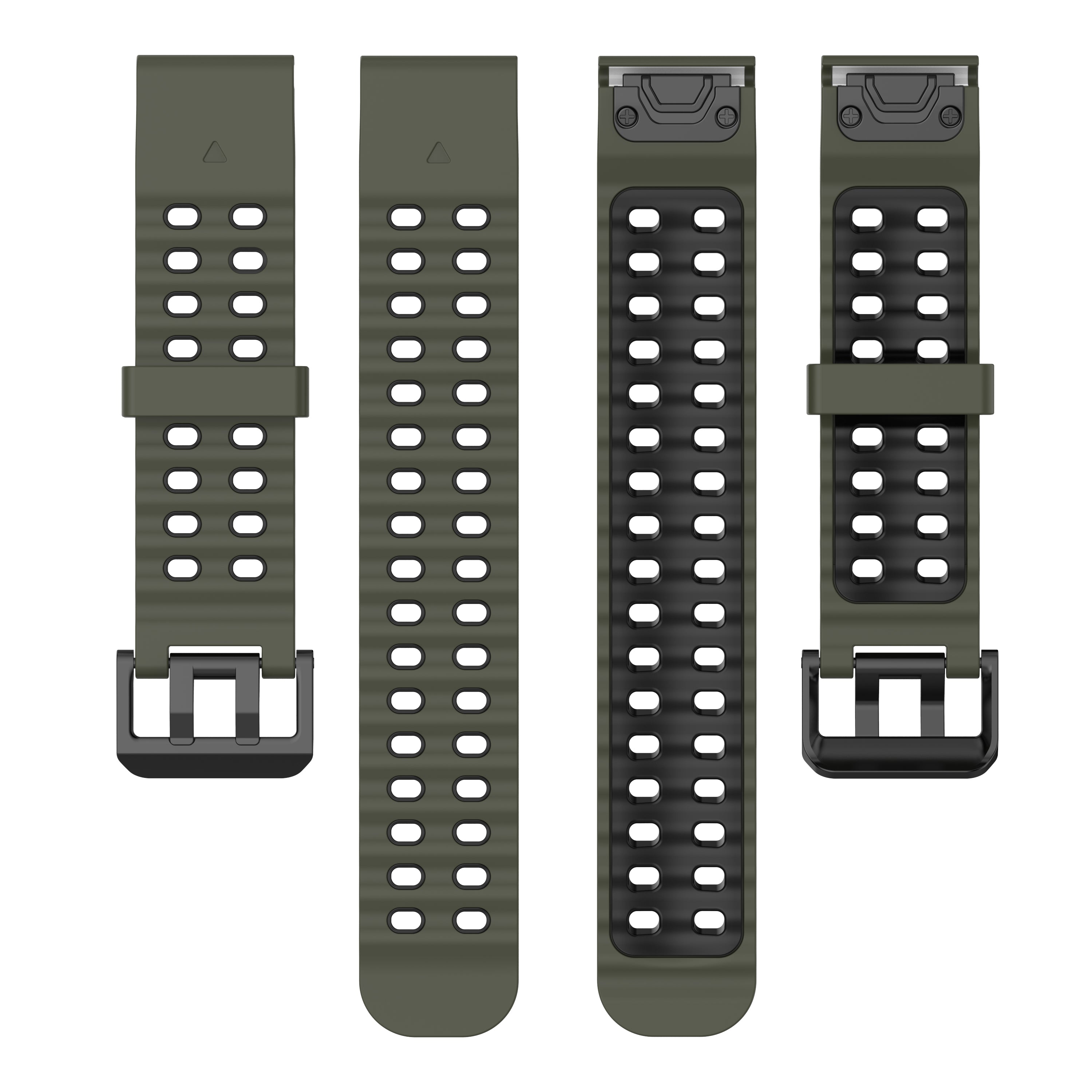 Garmin Tactix 7 Pro Wave Sport Strap (Green/Black)