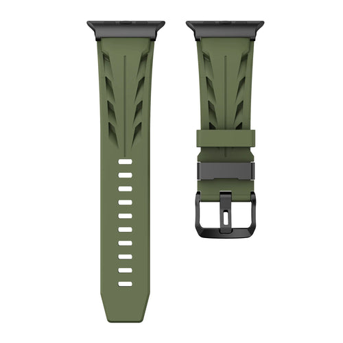 Apple Watch Race Silicone Strap (Army Green)