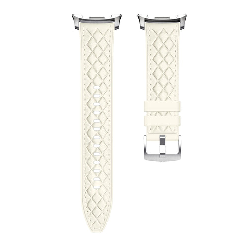 Correa cuero híbrida diamond Samsung Galaxy Watch 8 - 44mm (beige)