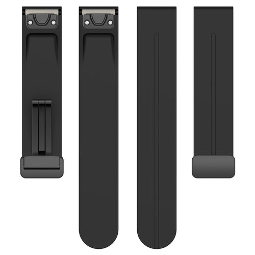 Correa silicona con hebilla-D Garmin Fenix 7 (negro)