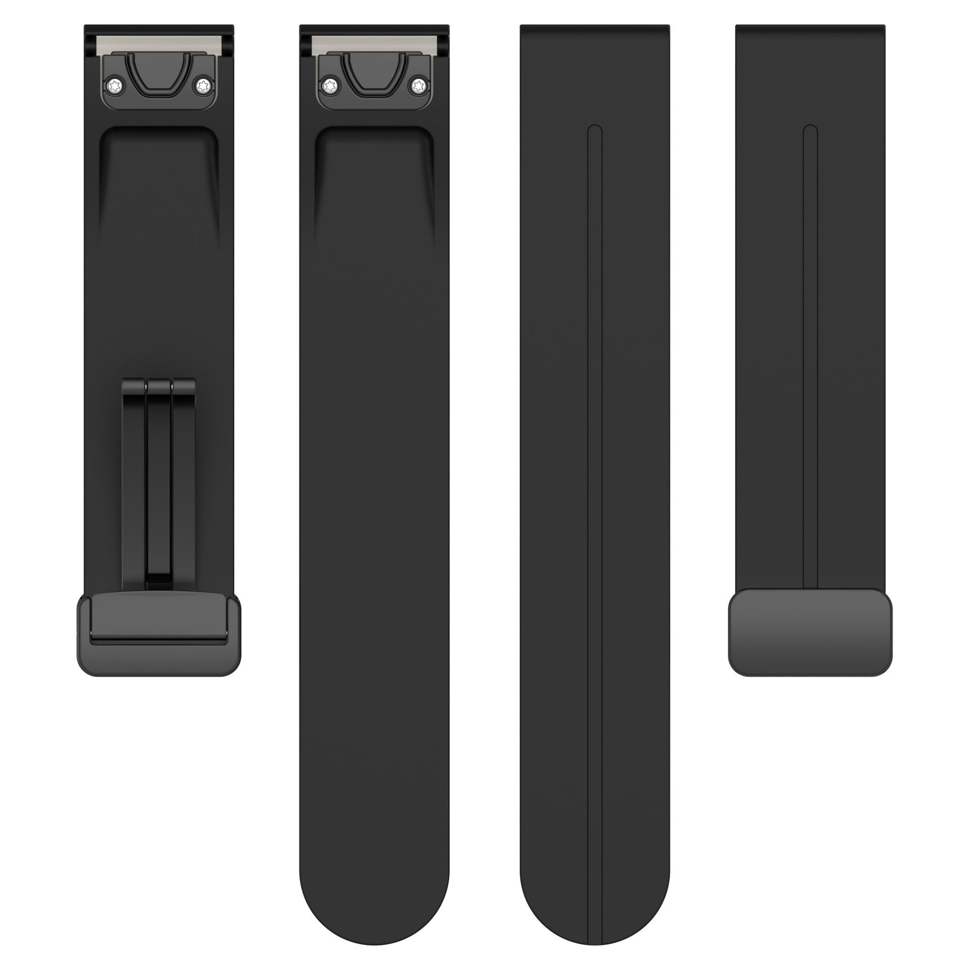 Garmin Descent MK2 D-Buckle Silicone Strap (Black)