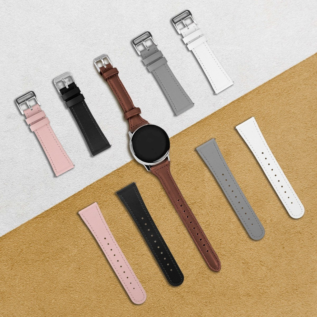 Correa cuero Redmi Watch 5 Lite (blanco)