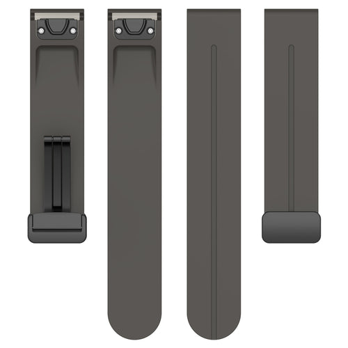 Garmin D2 Mach 1 D-Buckle Silicone Strap (Dark Grey)
