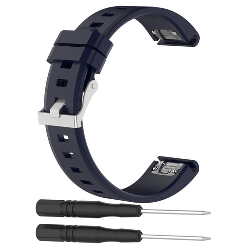 Correa silicona brillante Garmin Approach S70 - 47mm (azul oscuro)
