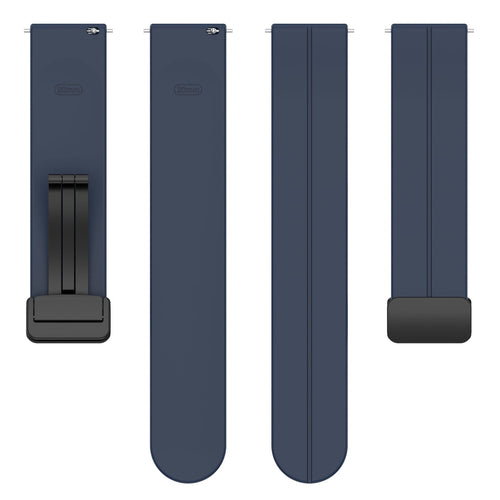 Withings ScanWatch Nova D-Buckle Silicone Strap (Dark Blue)