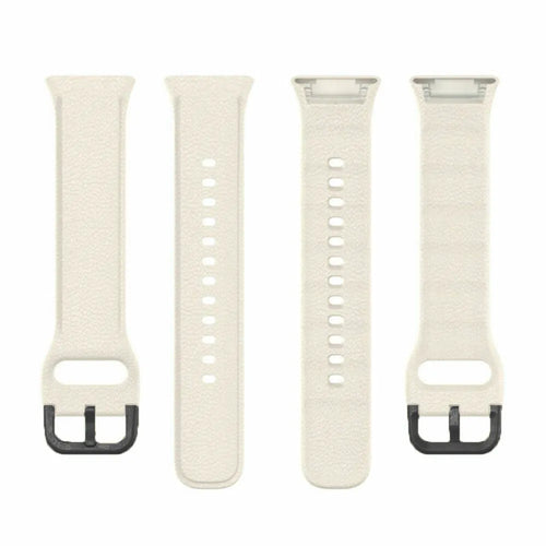 Silicone Strap, laid flat, separate parts, top and underside view