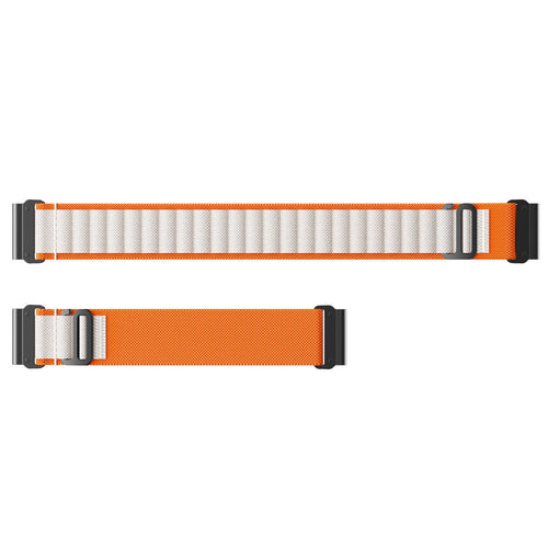 Correa Alpine nylon Garmin Fenix 8 Pro - 47mm (naranja/beige)