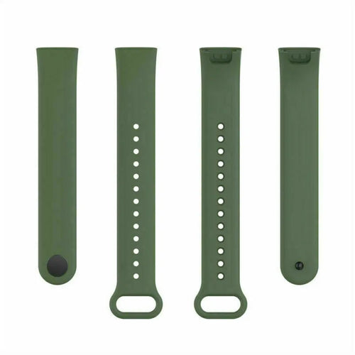 Silicone Strap, laid flat, separate parts, top and underside view