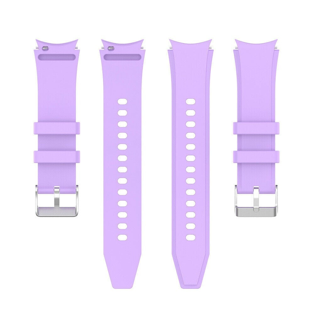 Silicone Strap 'Perfect Fit', laid flat, separate parts, top and underside view