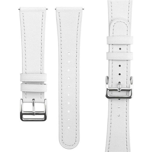 Correa reloj cuero moderno 20mm - universal (blanco)