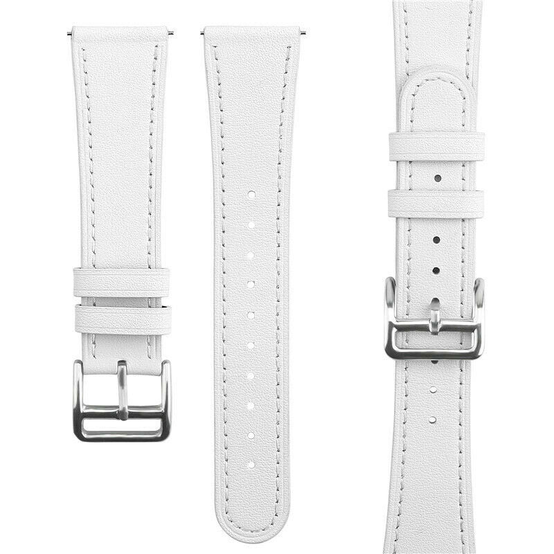 Correa reloj cuero moderno 20mm - universal (blanco)