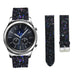 Correa cuero con purpurina Samsung Gear S3 (negro)