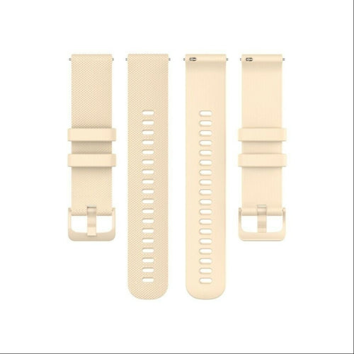 Correa reloj silicona premium 20mm - universal (beige)