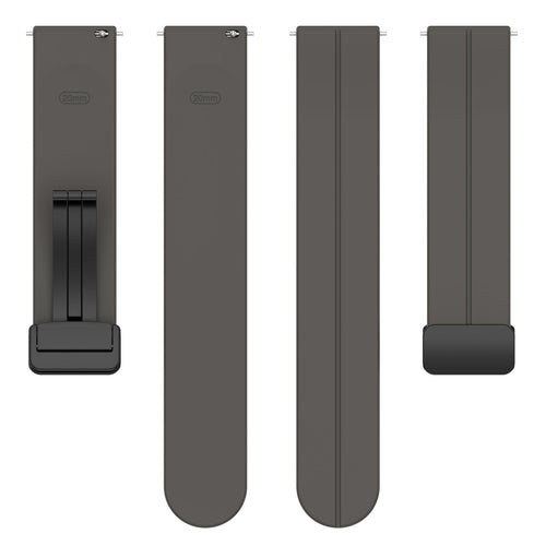 Amazfit Bip U (Pro) D-Buckle Silicone Strap (Dark Grey)