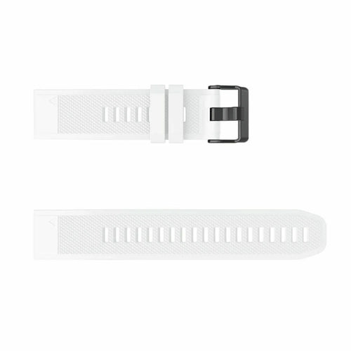 Silicone Strap, laid flat, separate parts, top and underside view