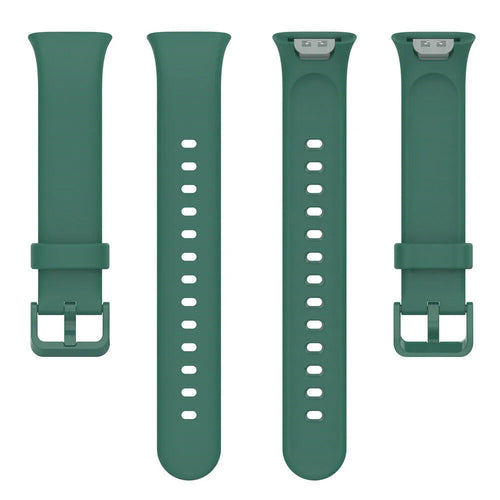 Silicone Strap, laid flat, separate parts, top and underside view
