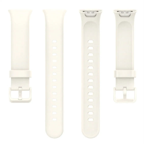 Silicone Strap, laid flat, separate parts, top and underside view