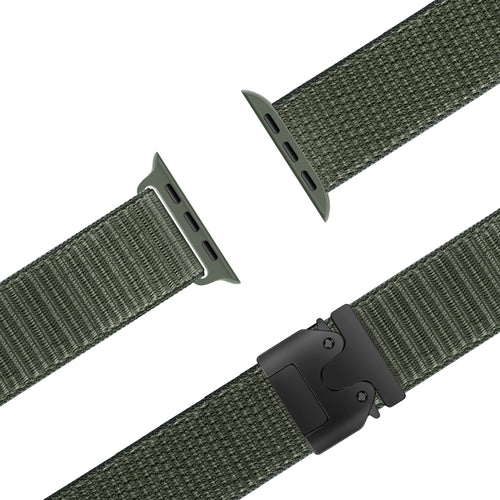 Bandz Correa nylon 'Classic' con hebilla-P Apple Watch Ultra (verde militar)