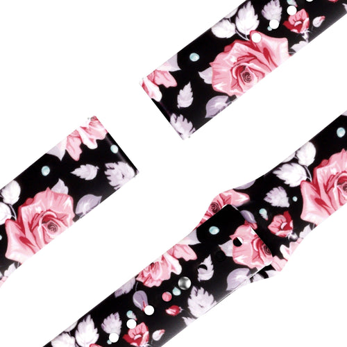 Bandz Amazfit Active 3 Premium Patterned Strap ('Flower')