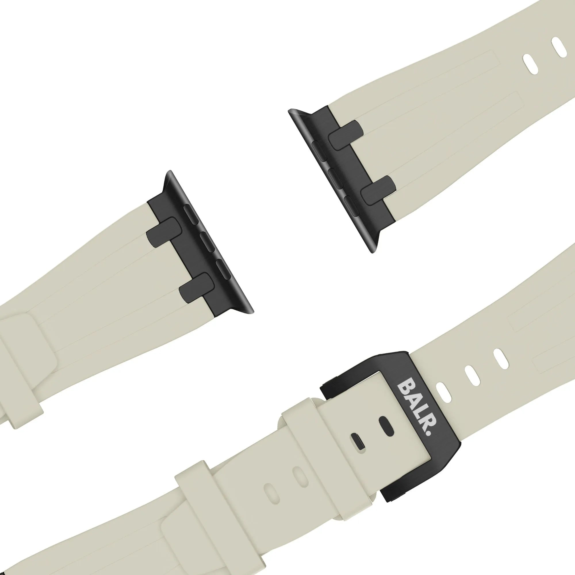 BALR. Correa de silicona Apple Watch Ultra Liquid (beige/negro)
