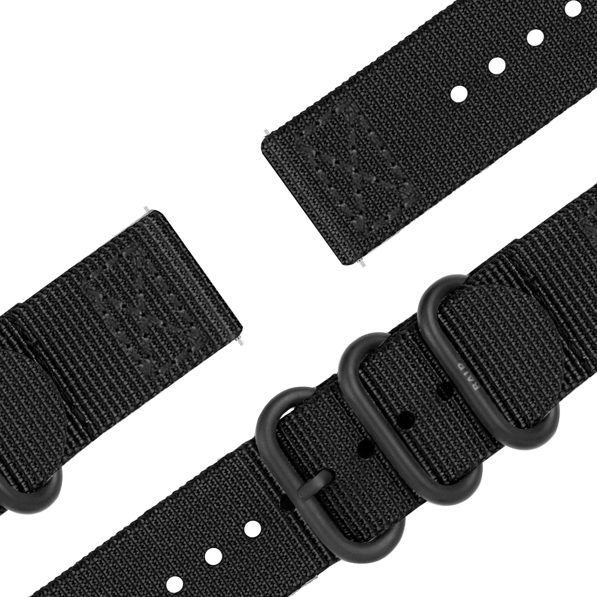 BALR Polar Grit X Nylon Strap with Buckle (Black)