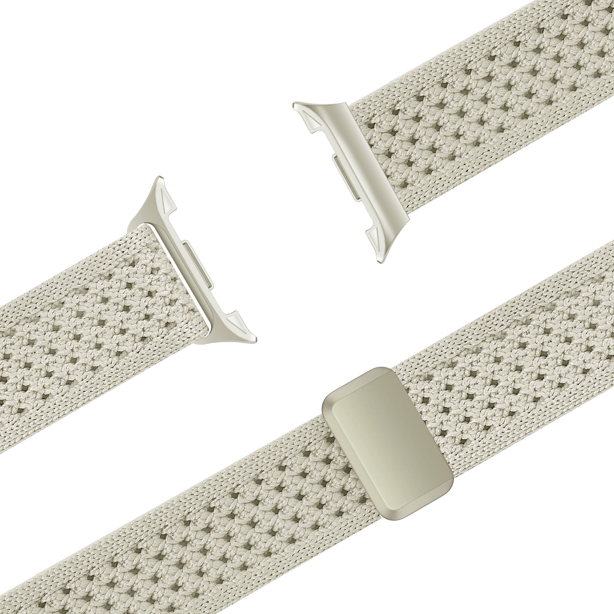 Bandz Correa nylon Vintage Samsung Galaxy Watch 8 - 40mm (blanco estrella)