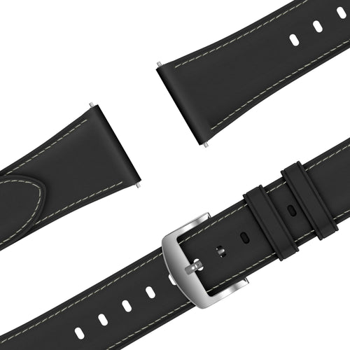 Bandz Amazfit Cheetah 2 Pro Leather Strap 'Easy Fit' (Black)