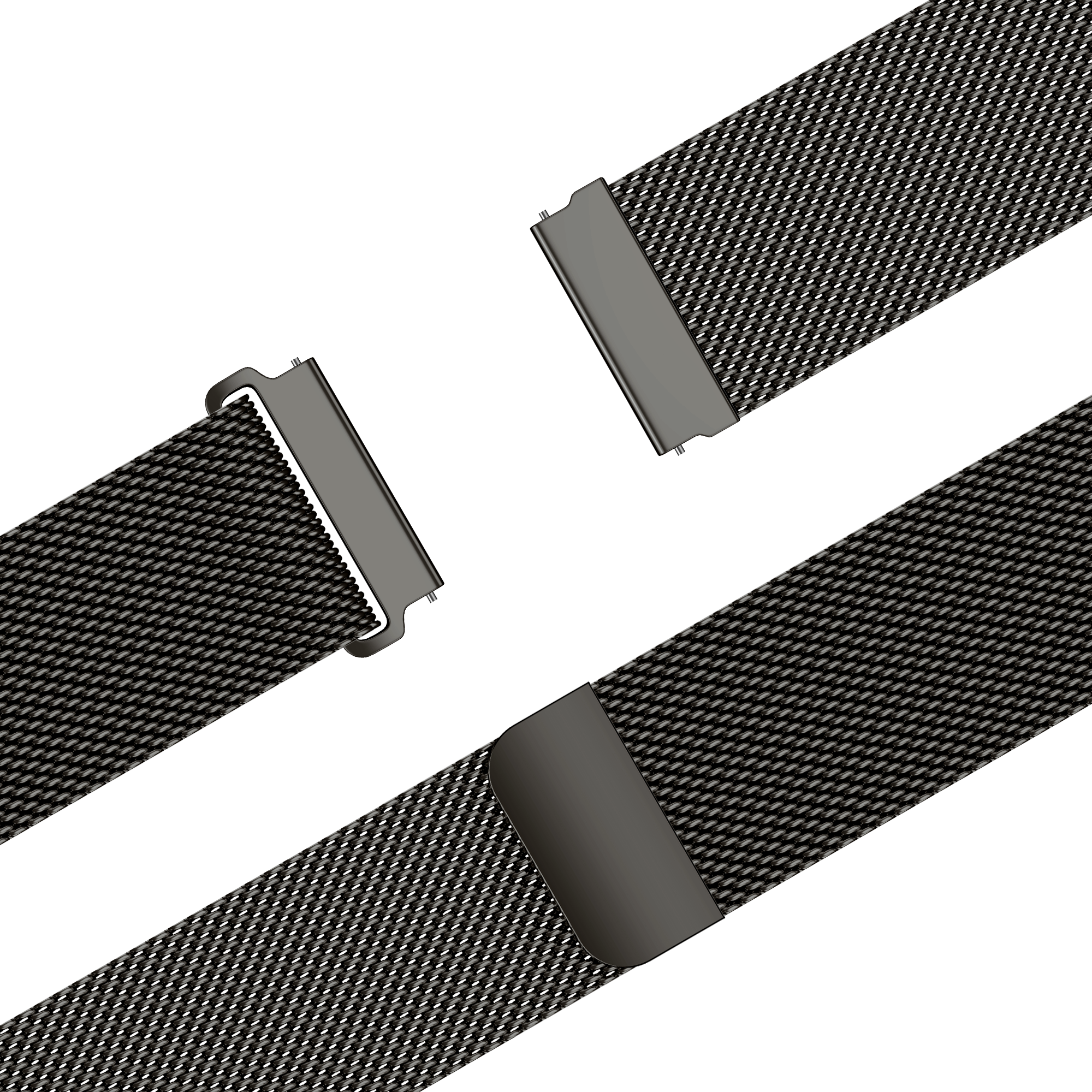 Bandz Correa milanesa 'One Push' Xiaomi Mi Watch ((gris titanio)