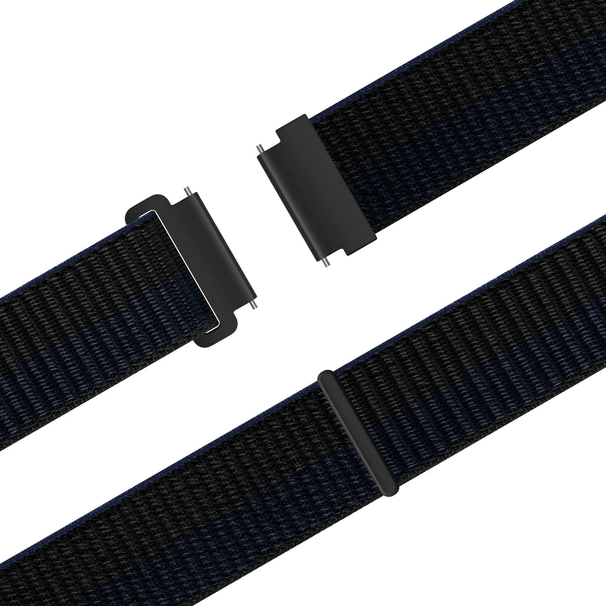 Bandz Polar Pacer Nylon Strap 'Easy Fit' (Black/Blue)