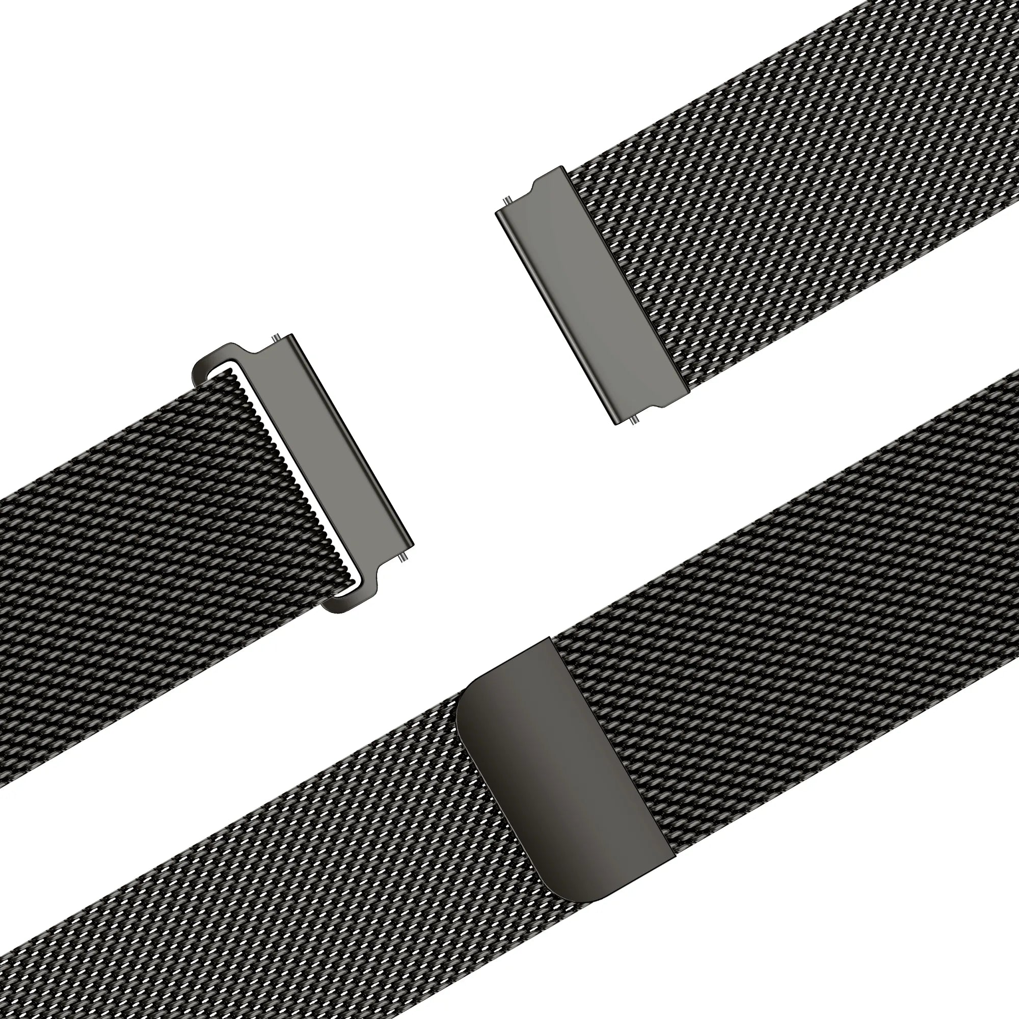 Bandz Motorola Moto Watch - 47mm Milanese Strap 'Easy Fit' (Titanium Grey)