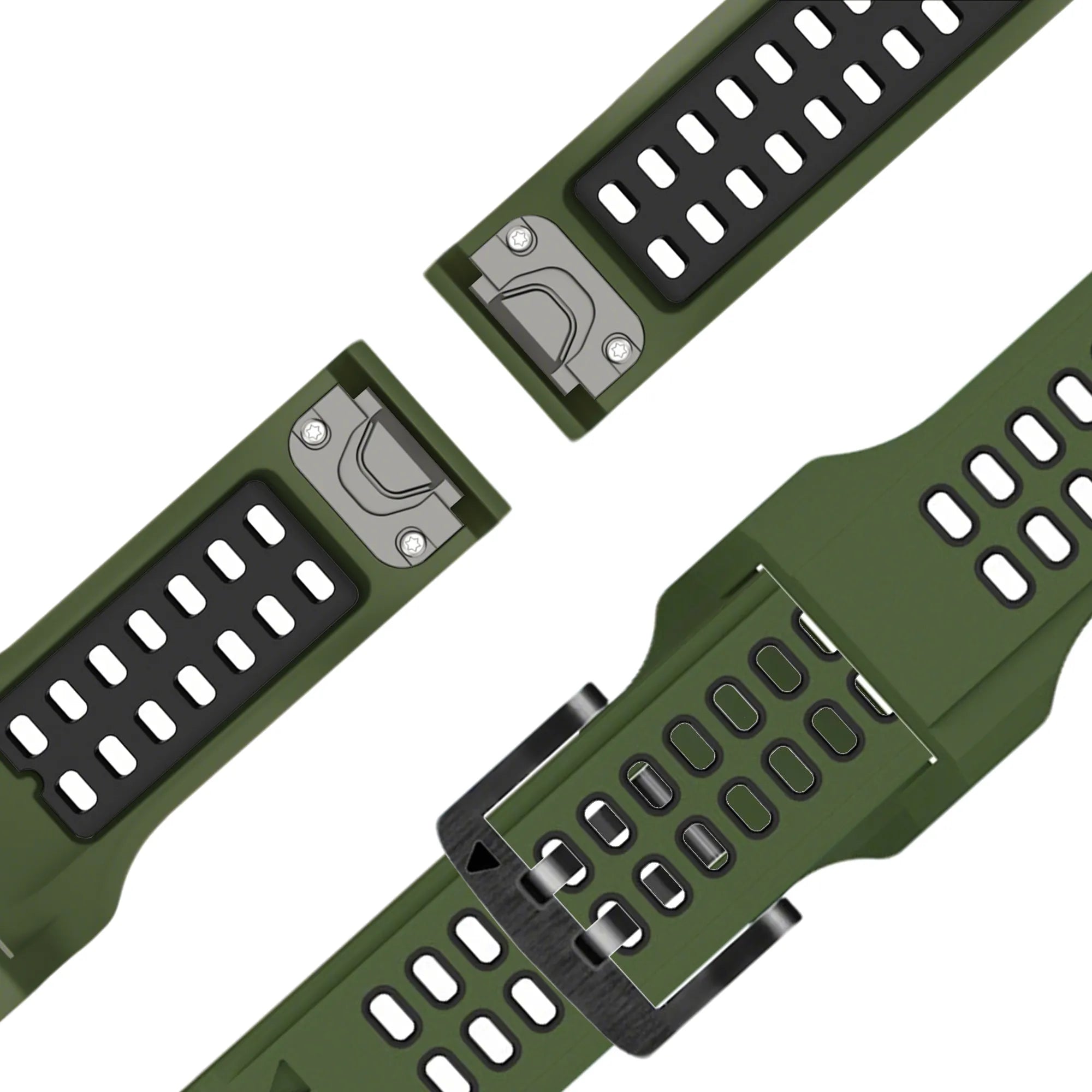 Bandz Correa deportiva con hebilla Garmin Forerunner 965 (verde/negro)