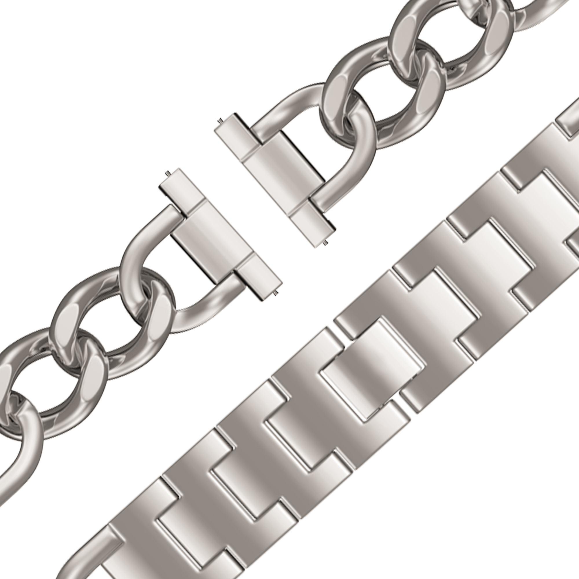 Bandz Correa metal 'Cadenas' Withings Steel HR - 36mm (blanco estrella)