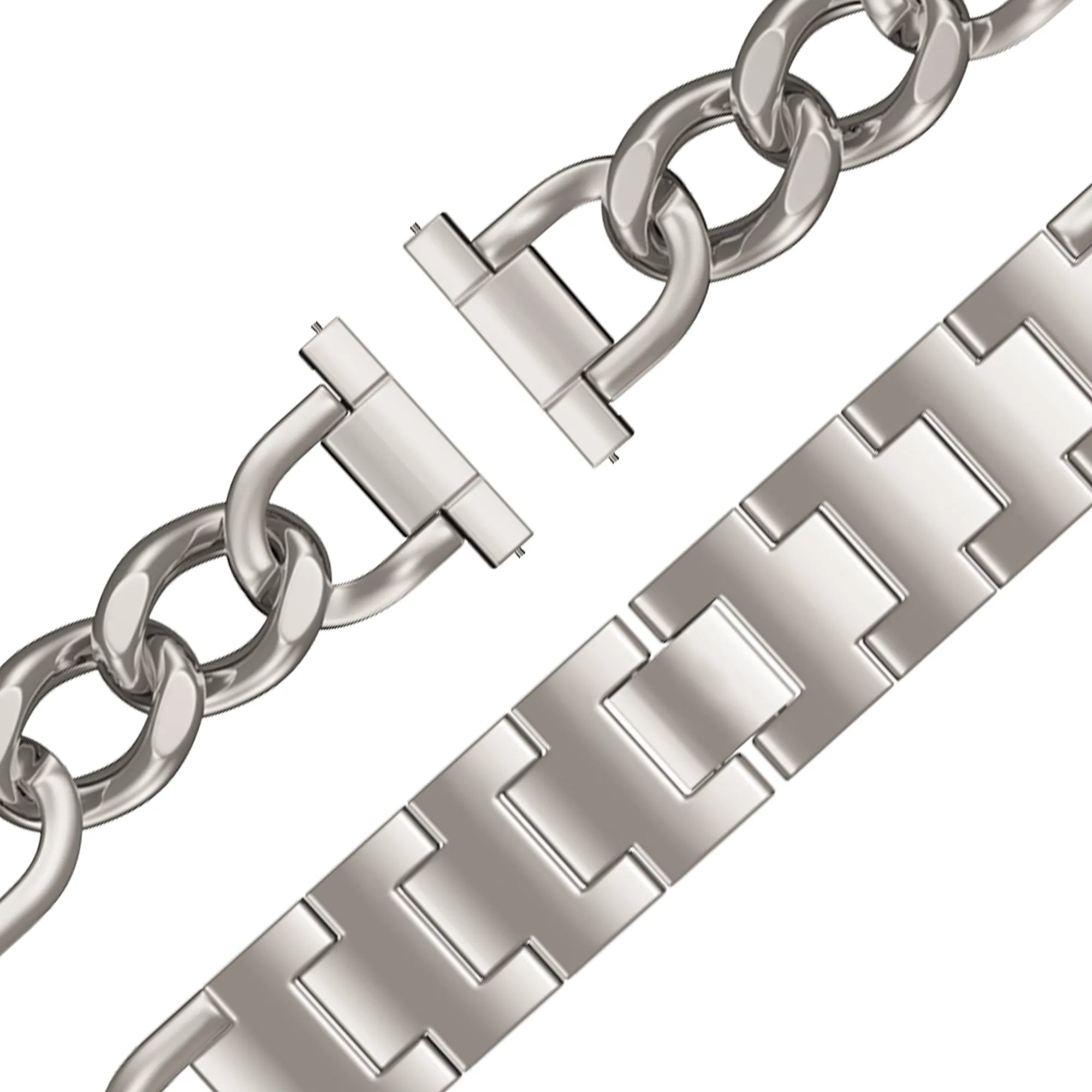 Bandz Correa metal 'Cadenas' Oppo Watch X2 Mini (blanco estrella)