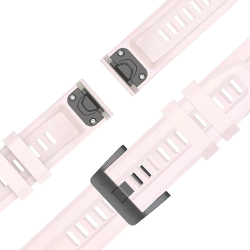 Bandz Garmin Fenix 8 - 43mm Silicone Strap 'Classic' (Light Pink)