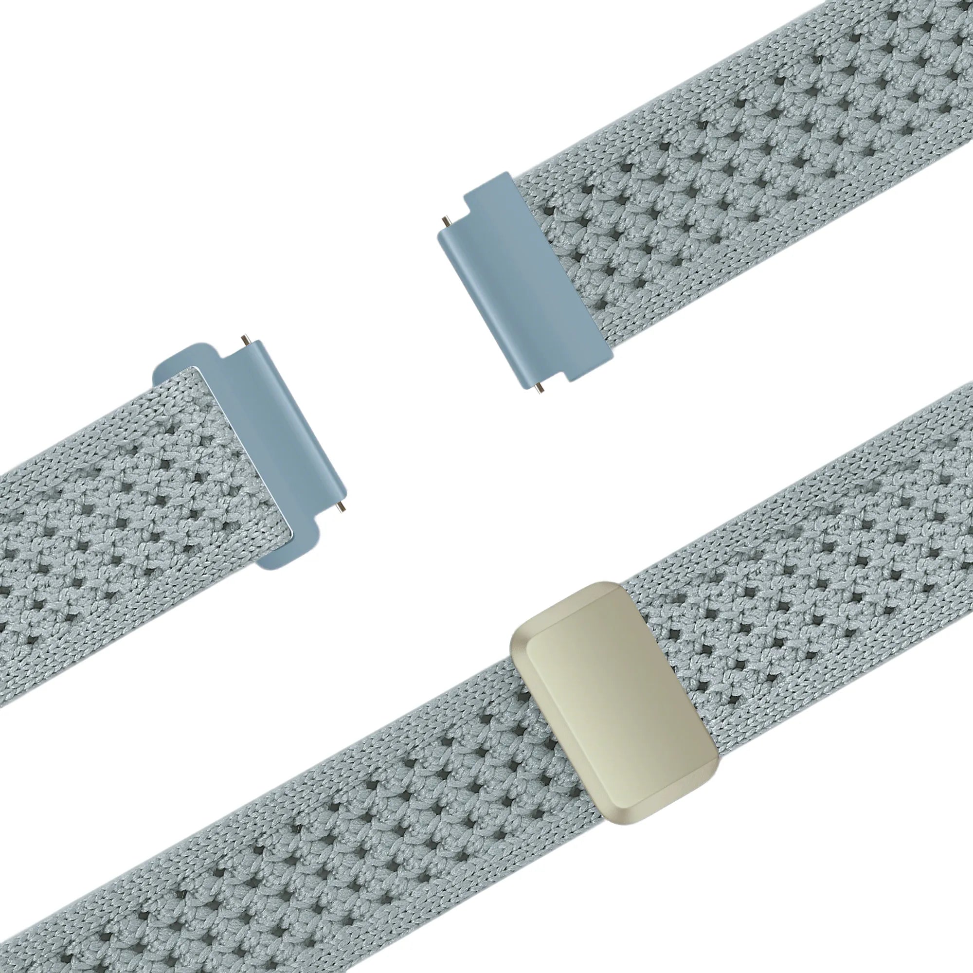 Bandz Oppo Watch X2 Mini Vintage Nylon Strap (Light Blue)
