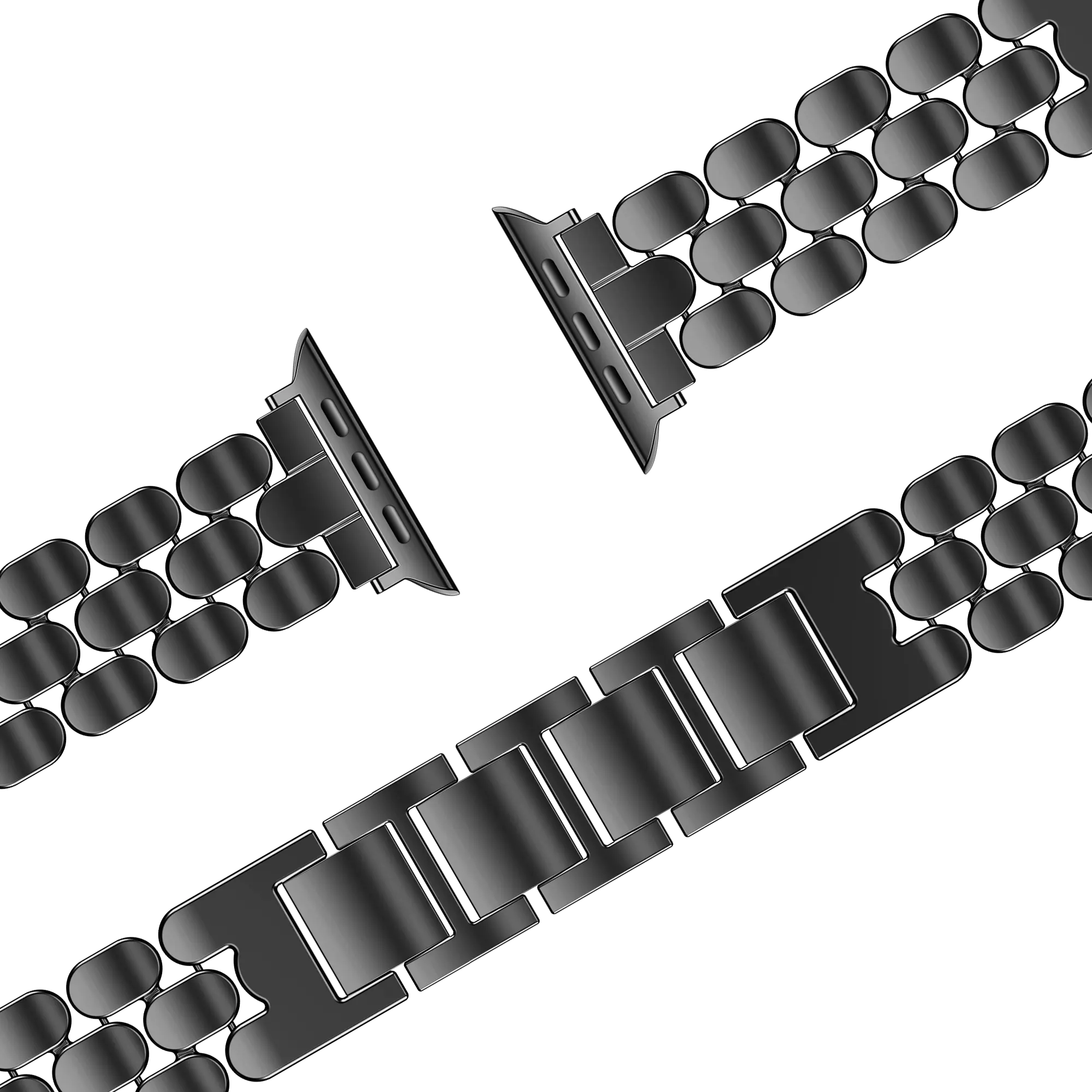 Bandz Correa acero 'Oval' Apple Watch (negro)