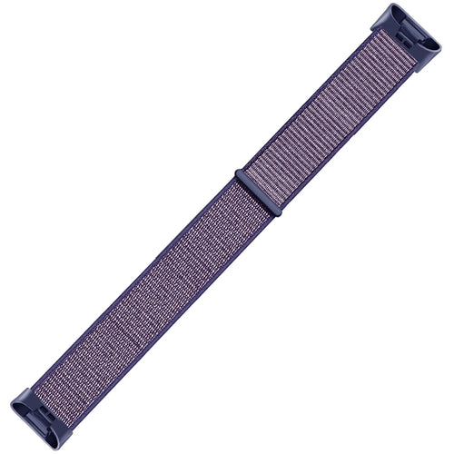 Nylon Strap, dark blue, laid flat, joined, 45° top view