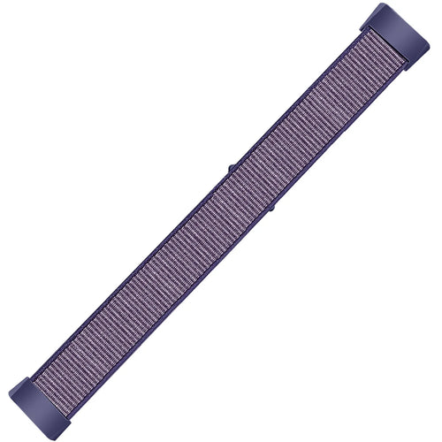 Nylon Strap, dark blue, laid flat, joined, 45° top view