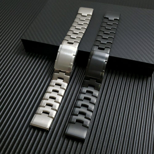 Nylon Buckle Strap, black, laid flat, joined, 45° top view