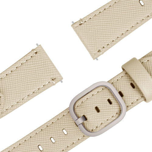 Bandz Correa cuero 'De lujo' OnePlus Watch 3 (caqui)
