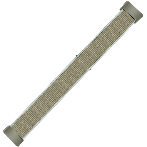 Nylon Strap, khaki, laid flat, joined, 45° top view