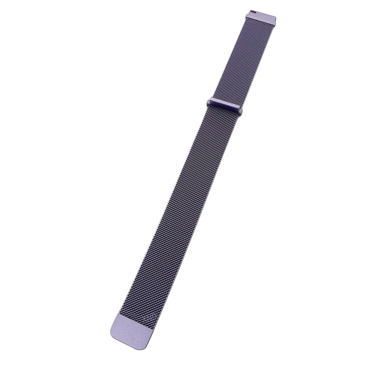 Milanese Strap, light purple, laid flat, joined, 45° top view