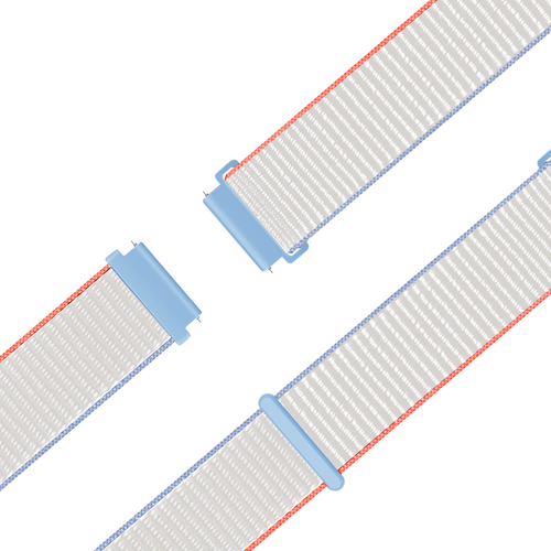 Bandz Garmin Forerunner 265s Nylon Loop Strap (Milk White)