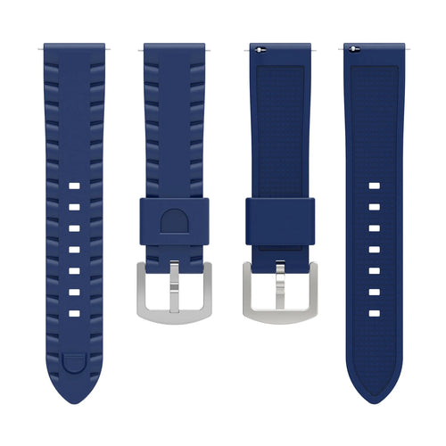 Correa silicona ondulada TicWatch Pro 5 Enduro (azul oscuro)