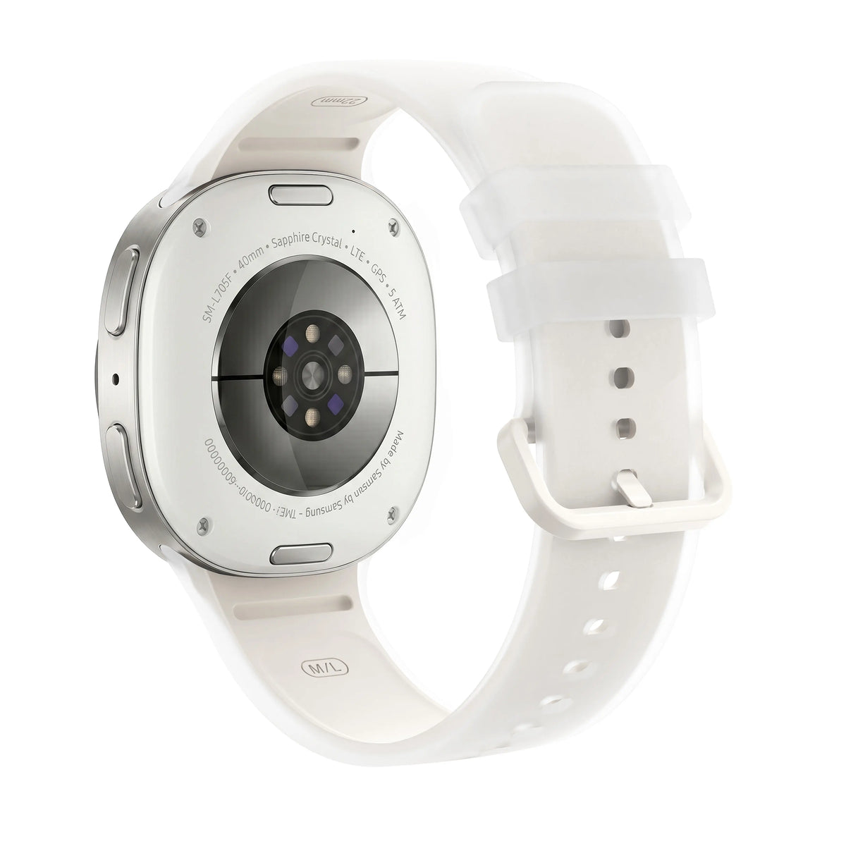 Correa silicona jelly Samsung Galaxy Watch 9 - 40mm (crema)