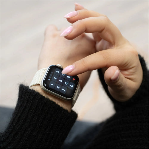 Braided Nylon Strap, starlight, lifestyle photo
