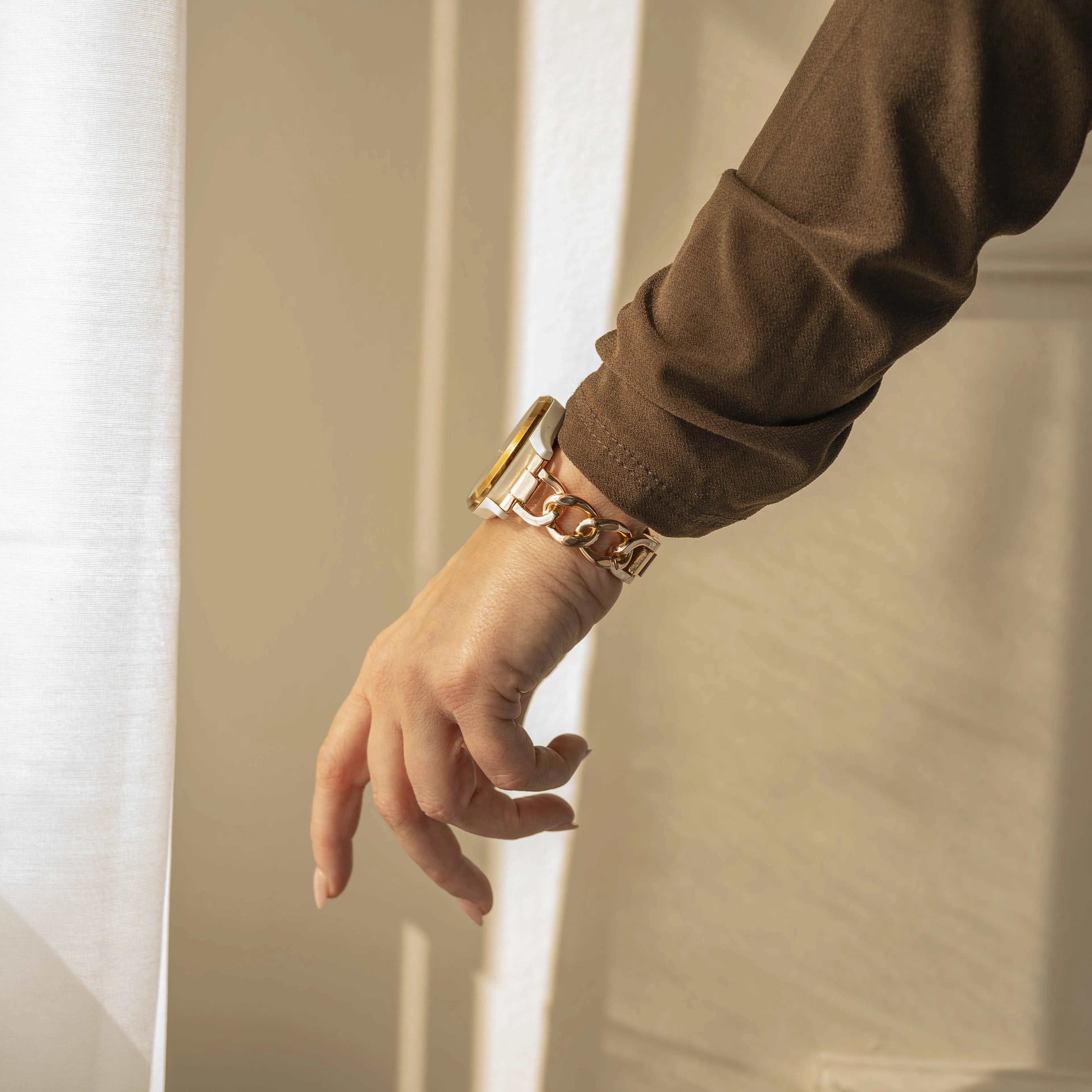 Correa cadena de acero Amazfit Bip U (Pro) (oro rosa)