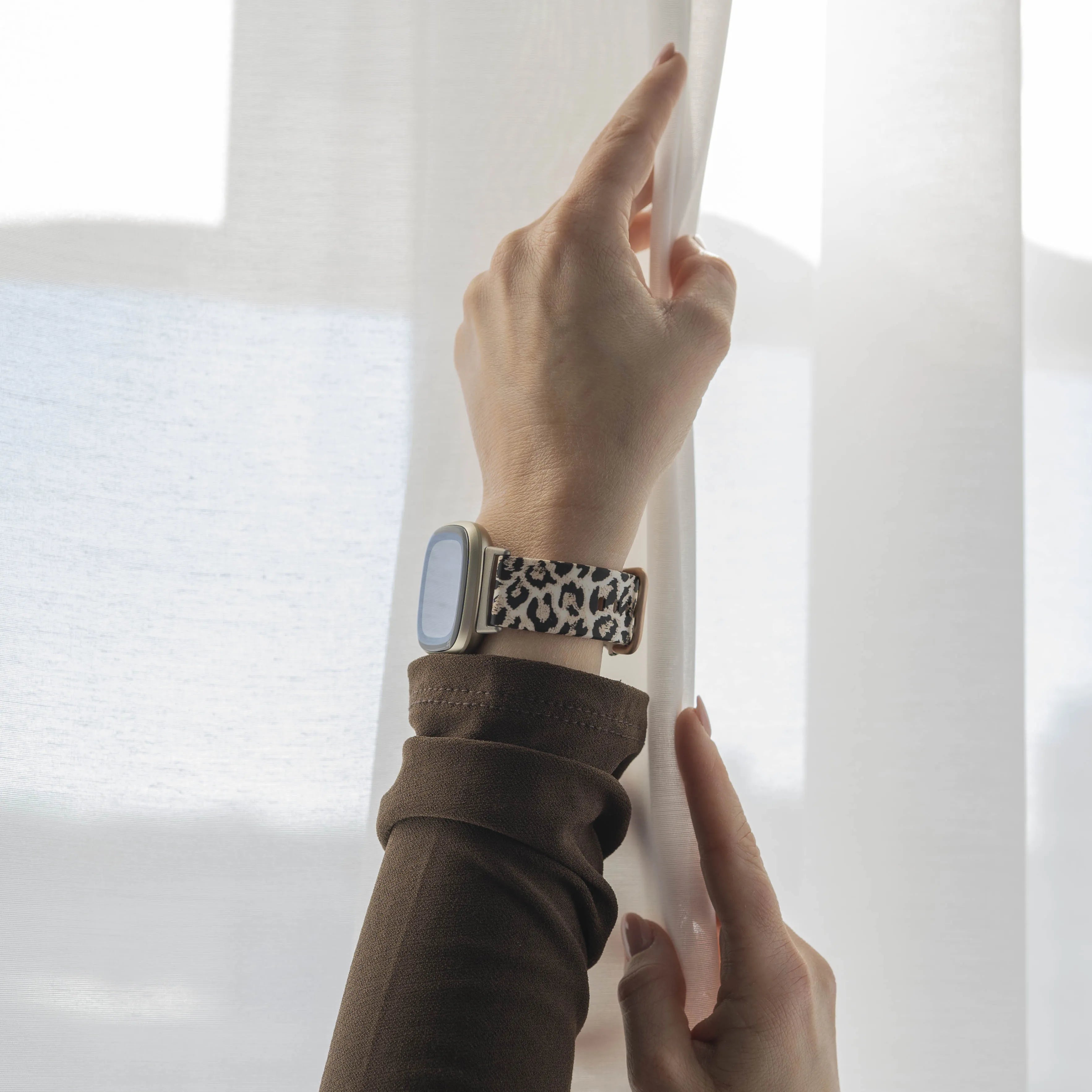 Lucky Leopard Fitbit Sense Strap