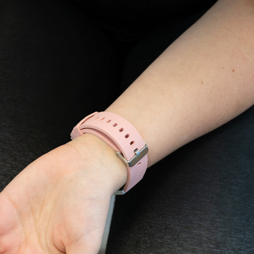 Silicone Strap 'Deluxe', pink, lifestyle photo
